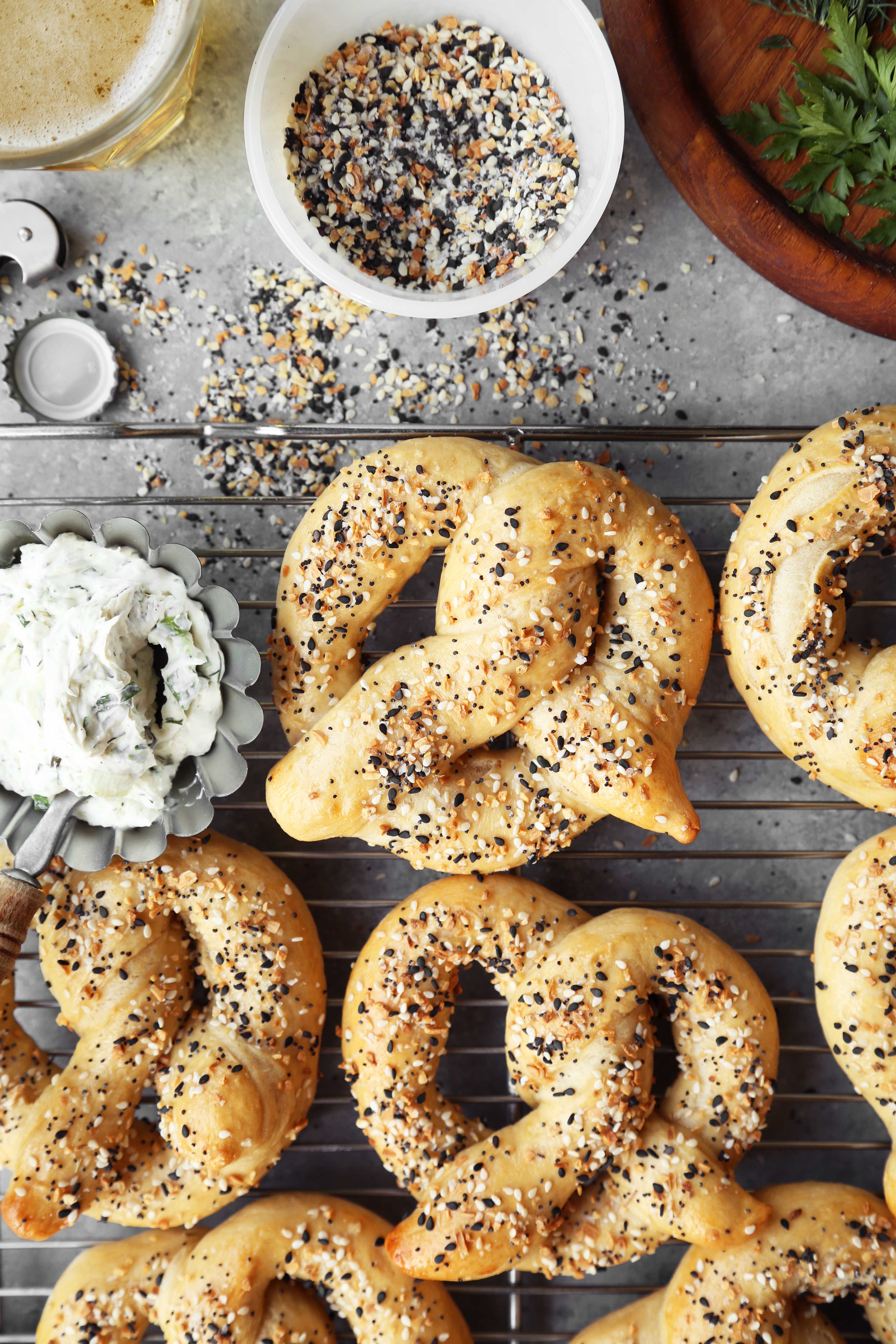 Everything Bagel Pretzels