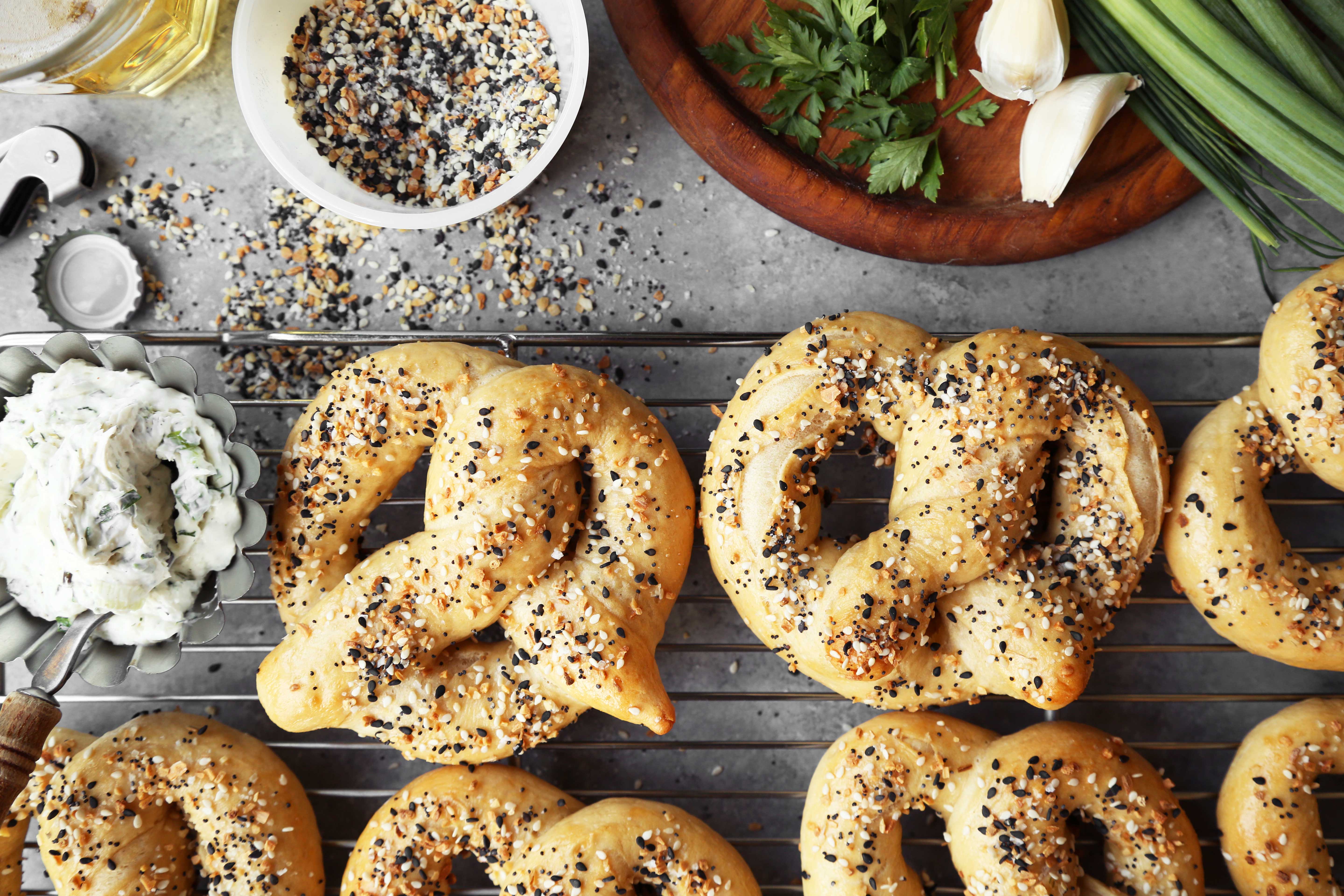 Everything Bagel Pretzels