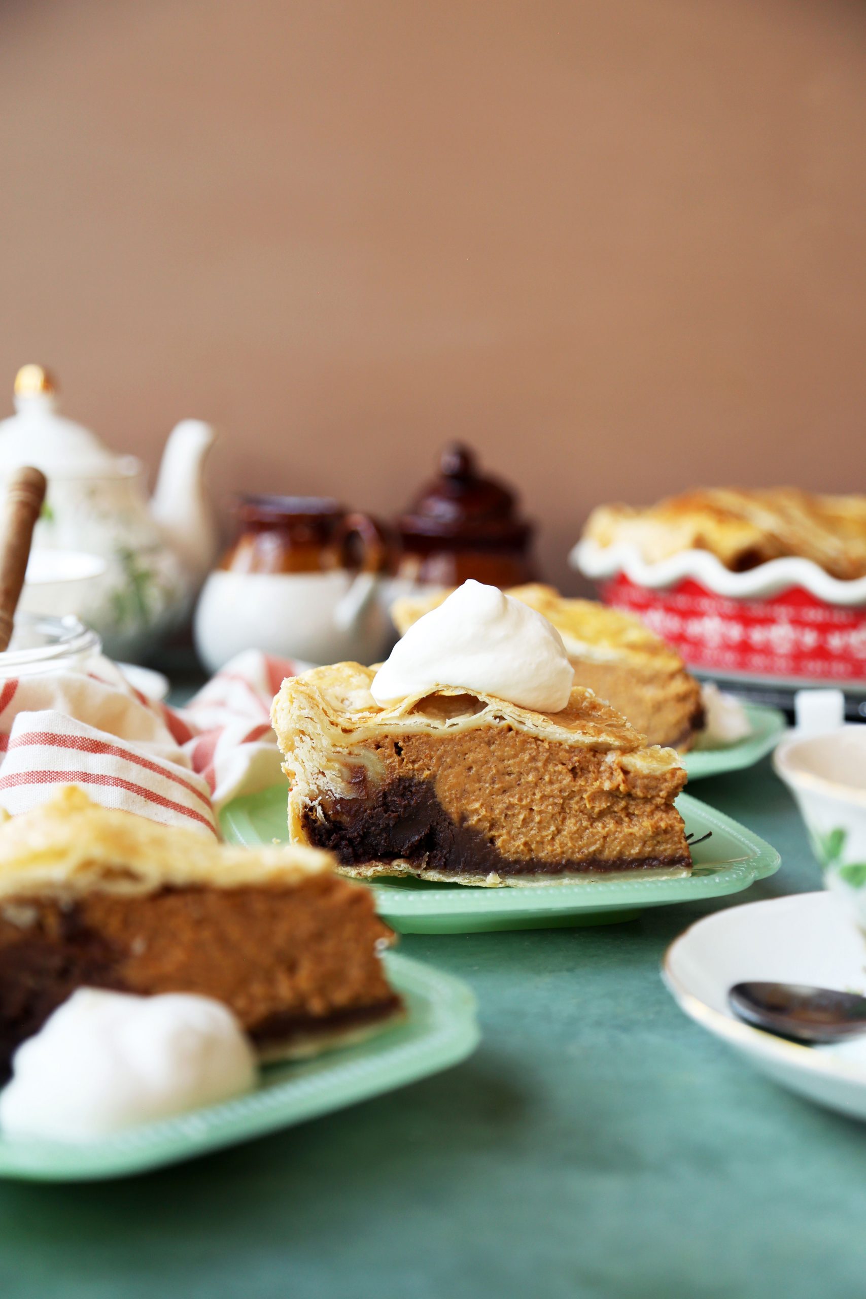 Double Crust Pumpkin Chocolate Pie