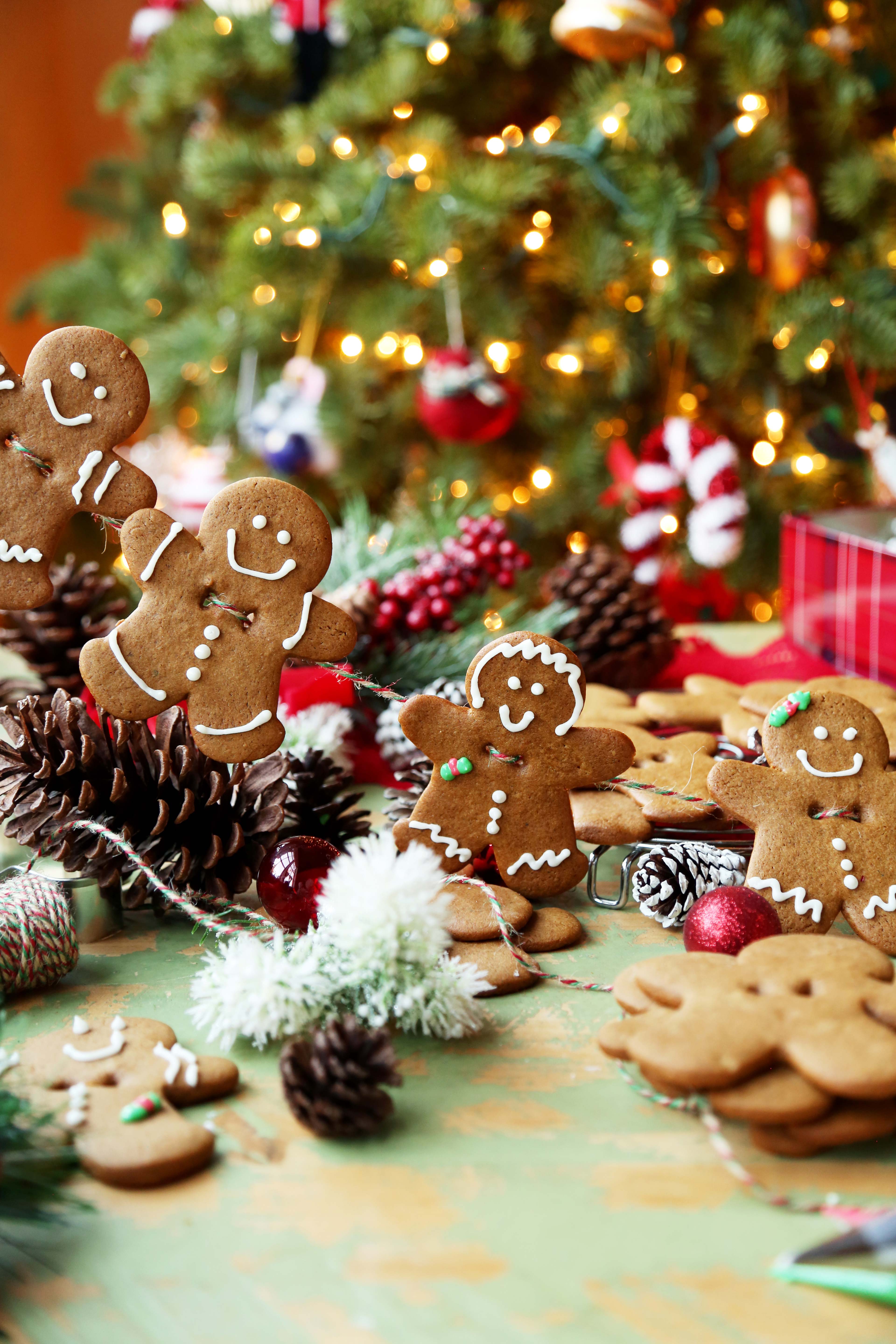 Edible Gingerbread Men Garland