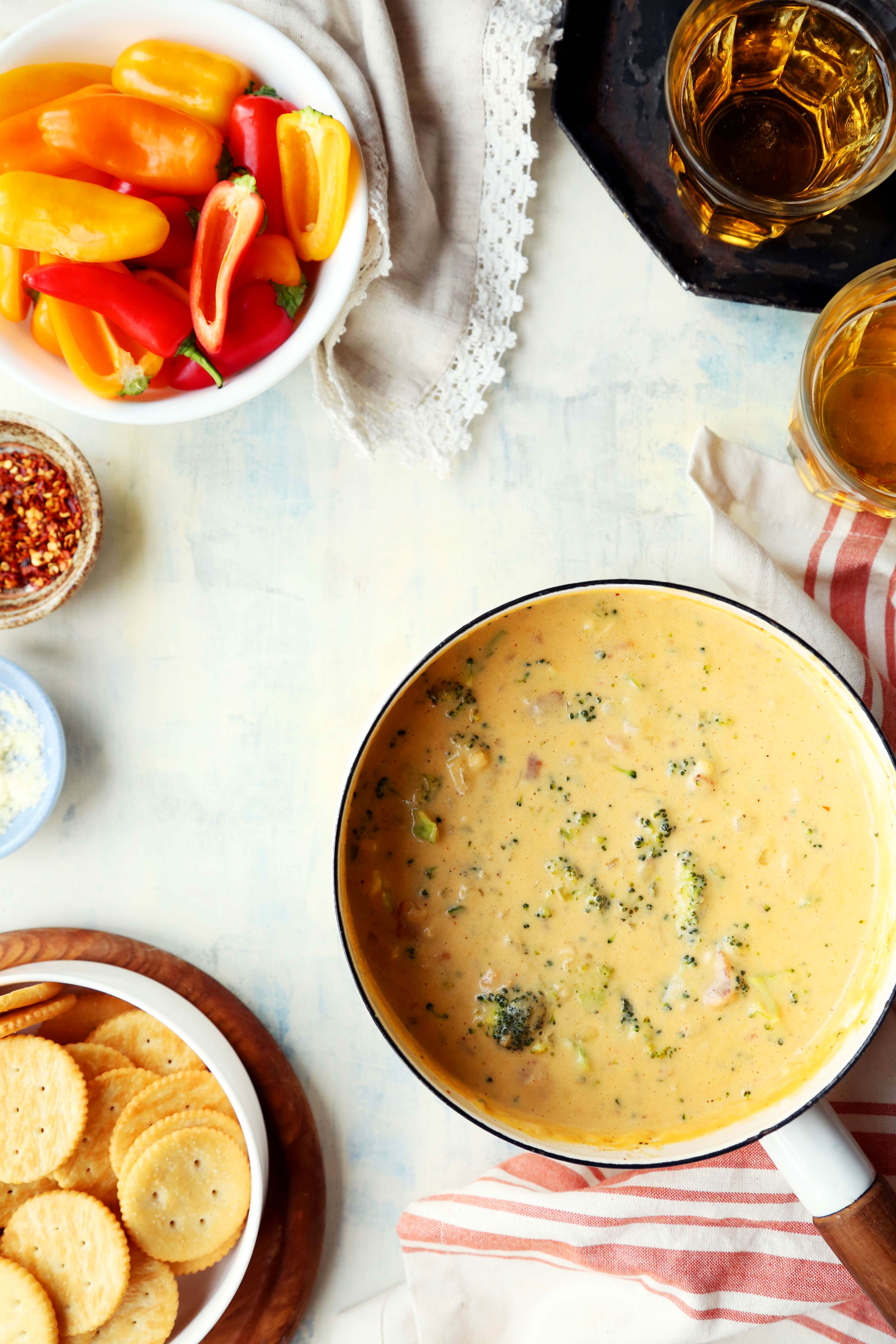 Cheesy Broccoli Cheddar Dip
