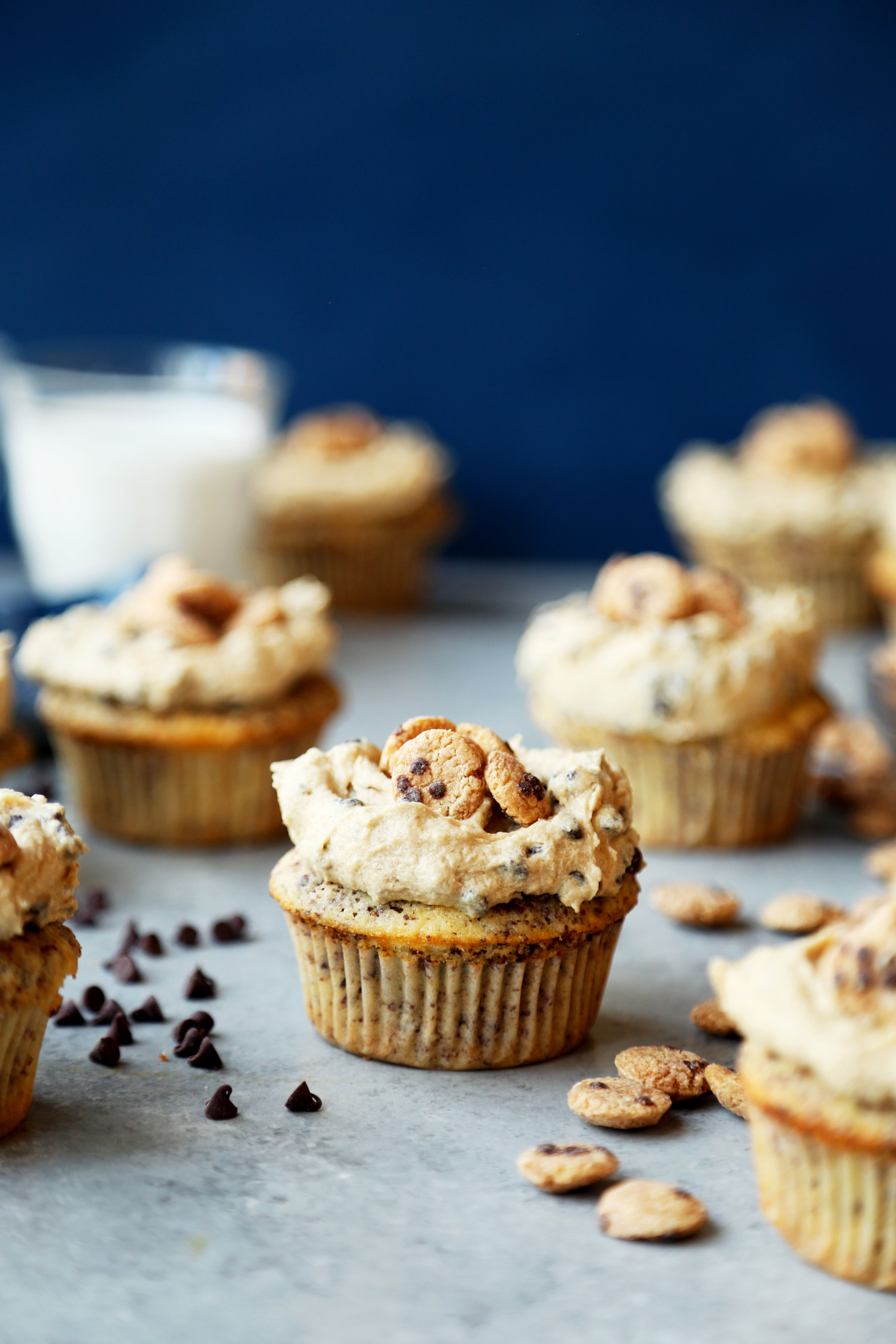 Chocolate Chip Cookie Dough Cupcakes