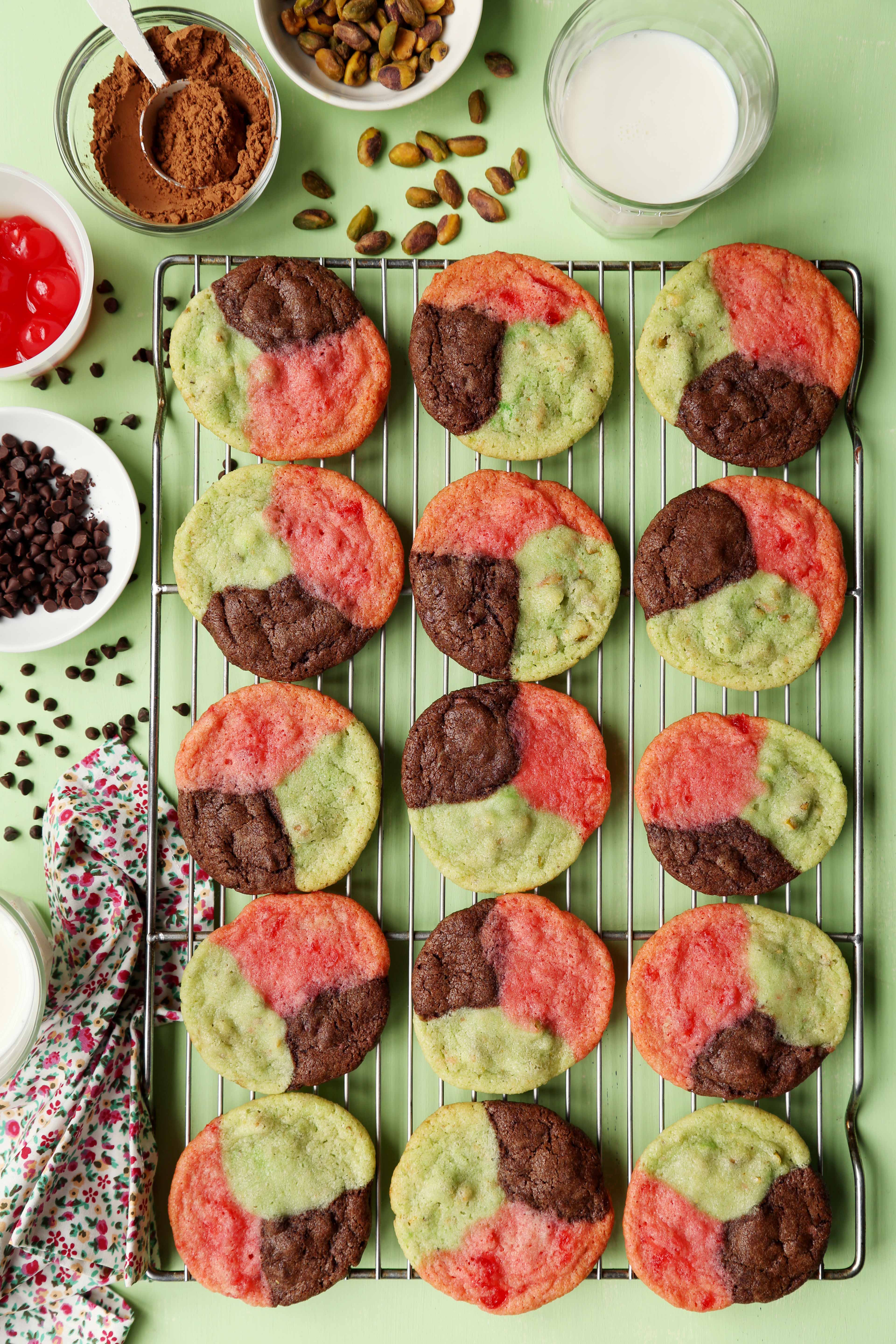 Spumoni Cookies