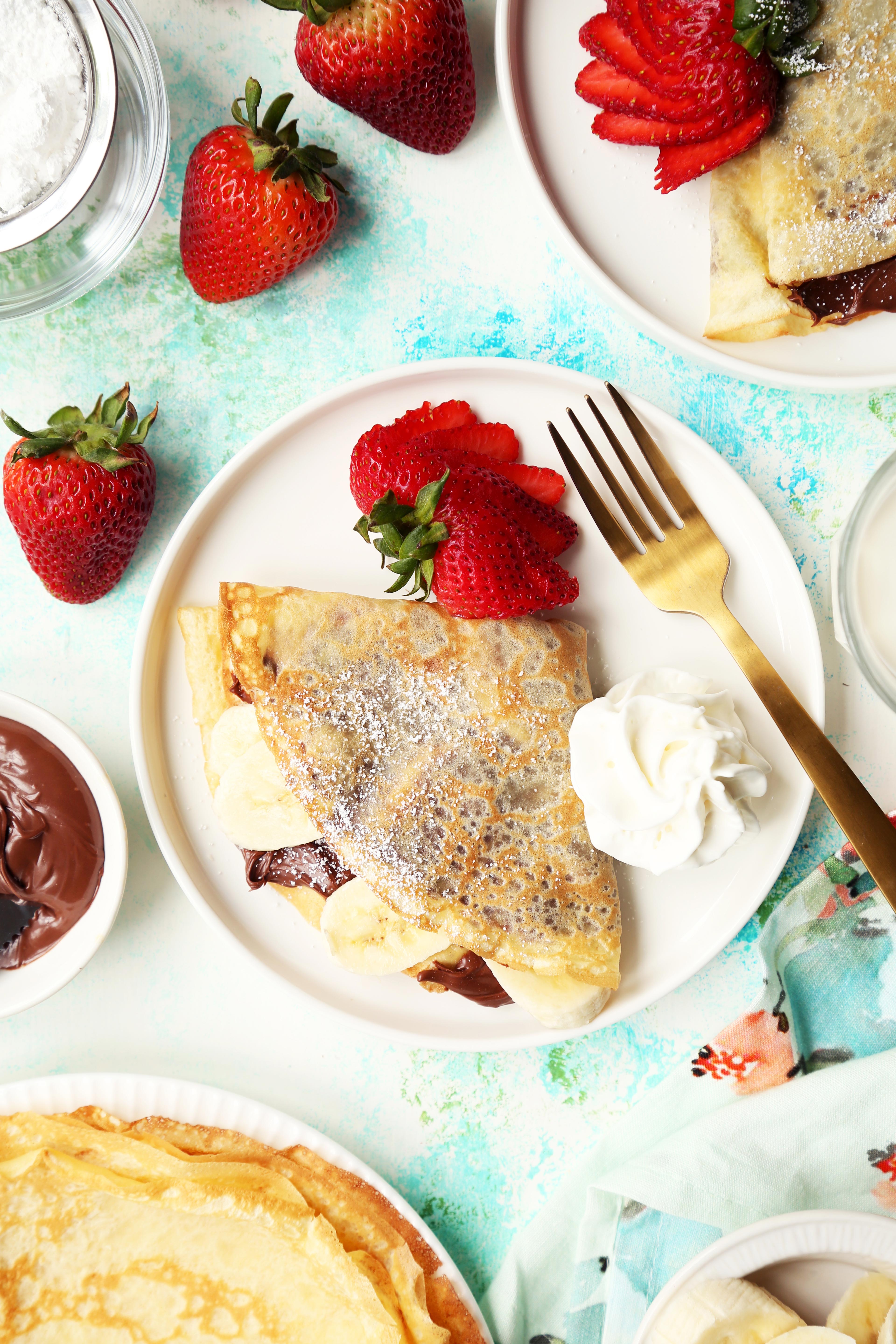 Banana Nutella Crêpes