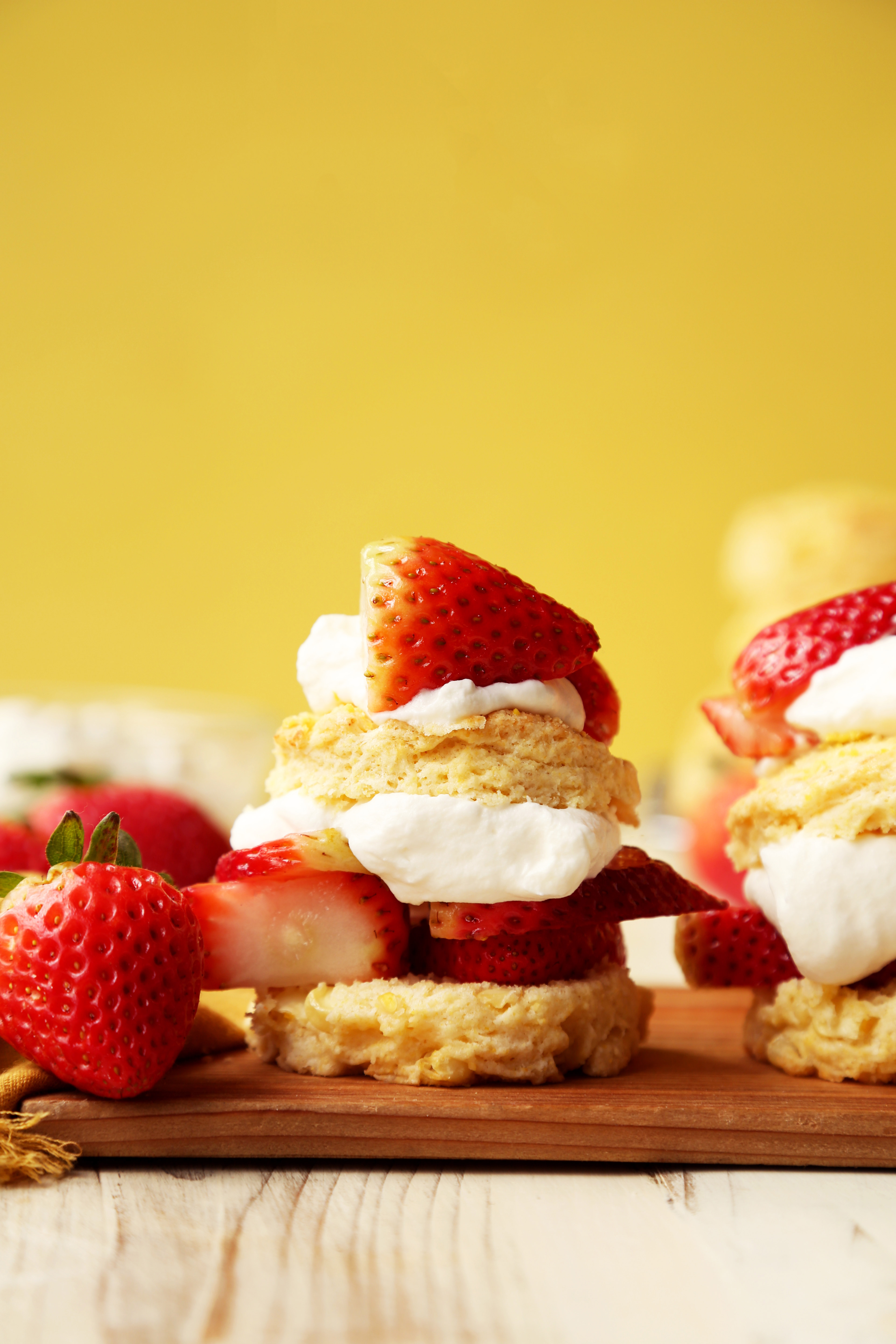 Sweet Corn Strawberry Shortcakes