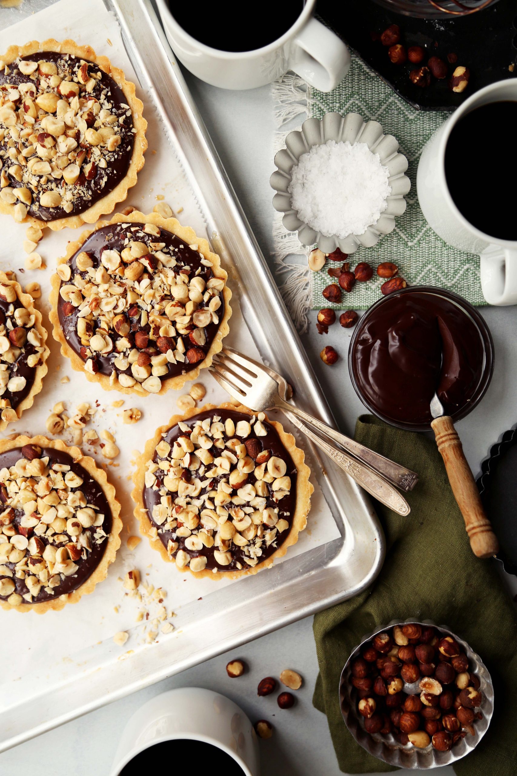 Chocolate Hazelnut Tarts