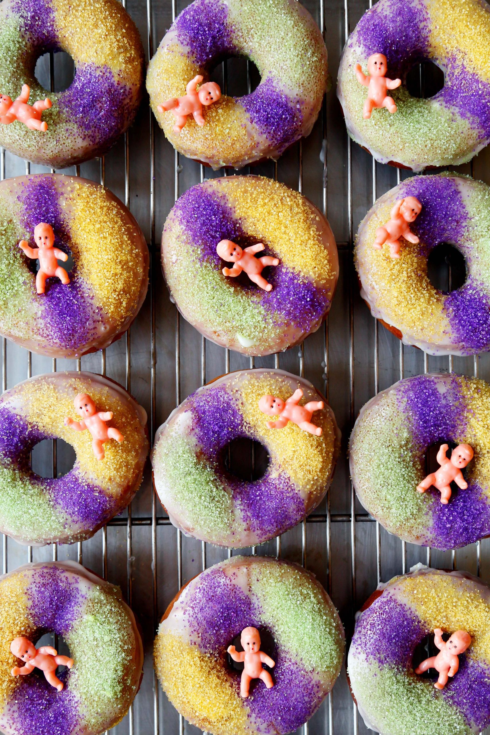 King Cake Doughnuts