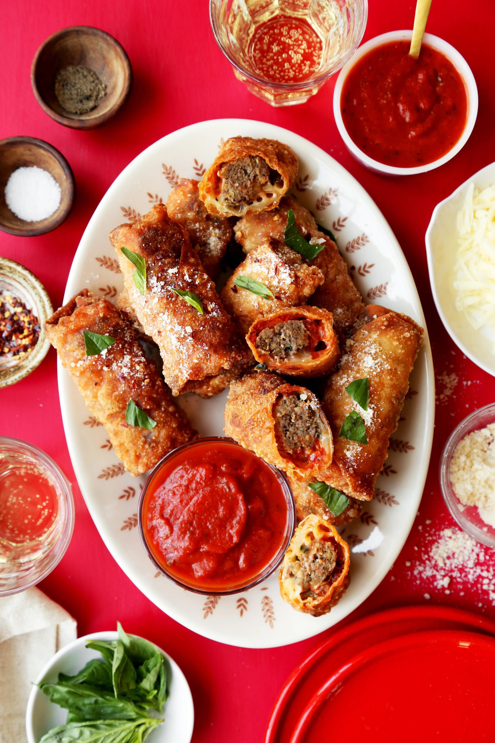 Meatball Sub Egg Rolls