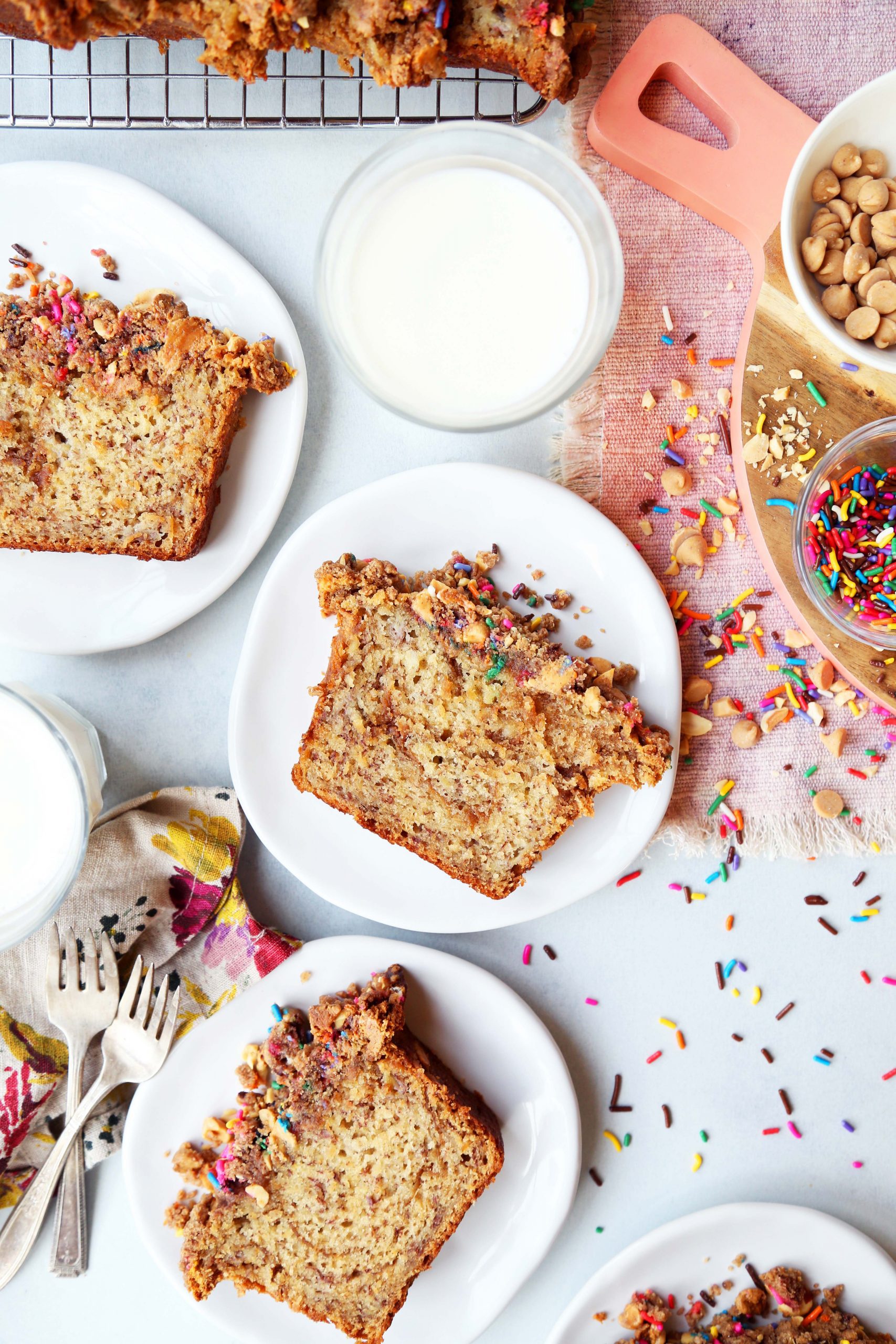 Peanut Butter Swirl Banana Bread