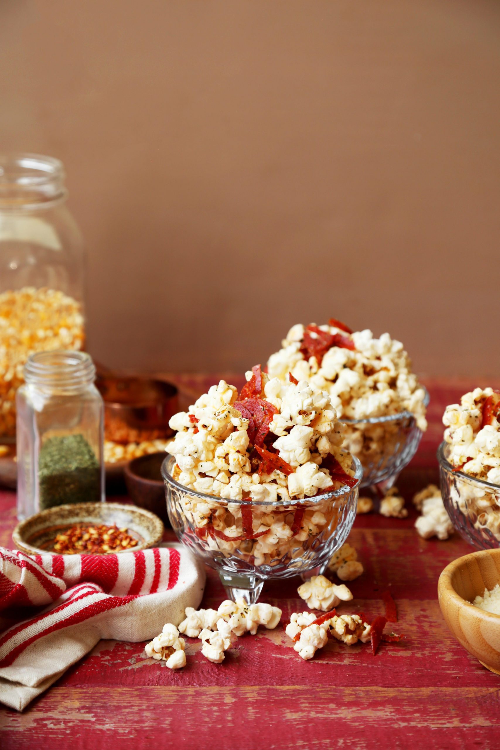 Pepperoni Pizza Popcorn