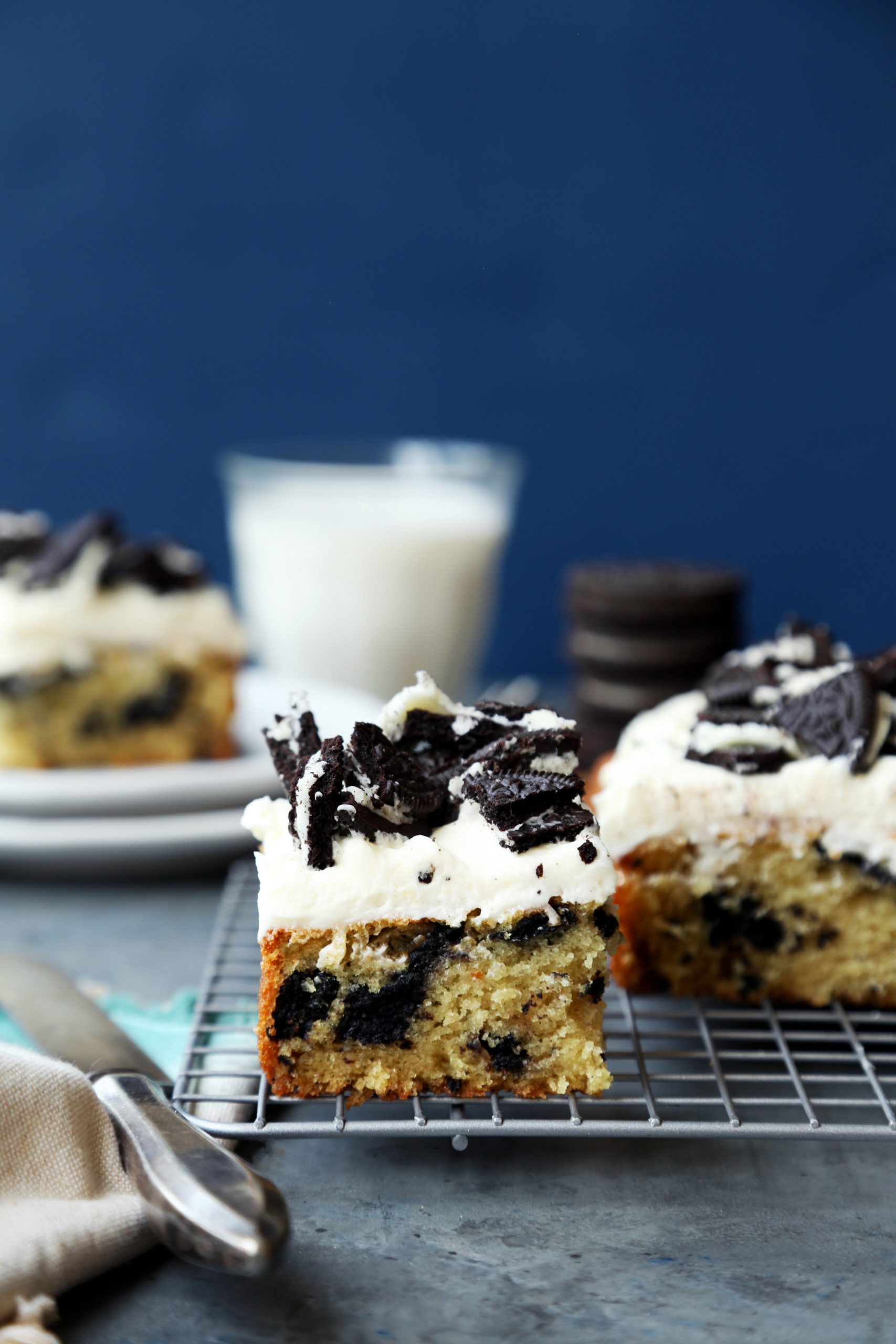 One-Bowl Cookies 'N' Cream Cake