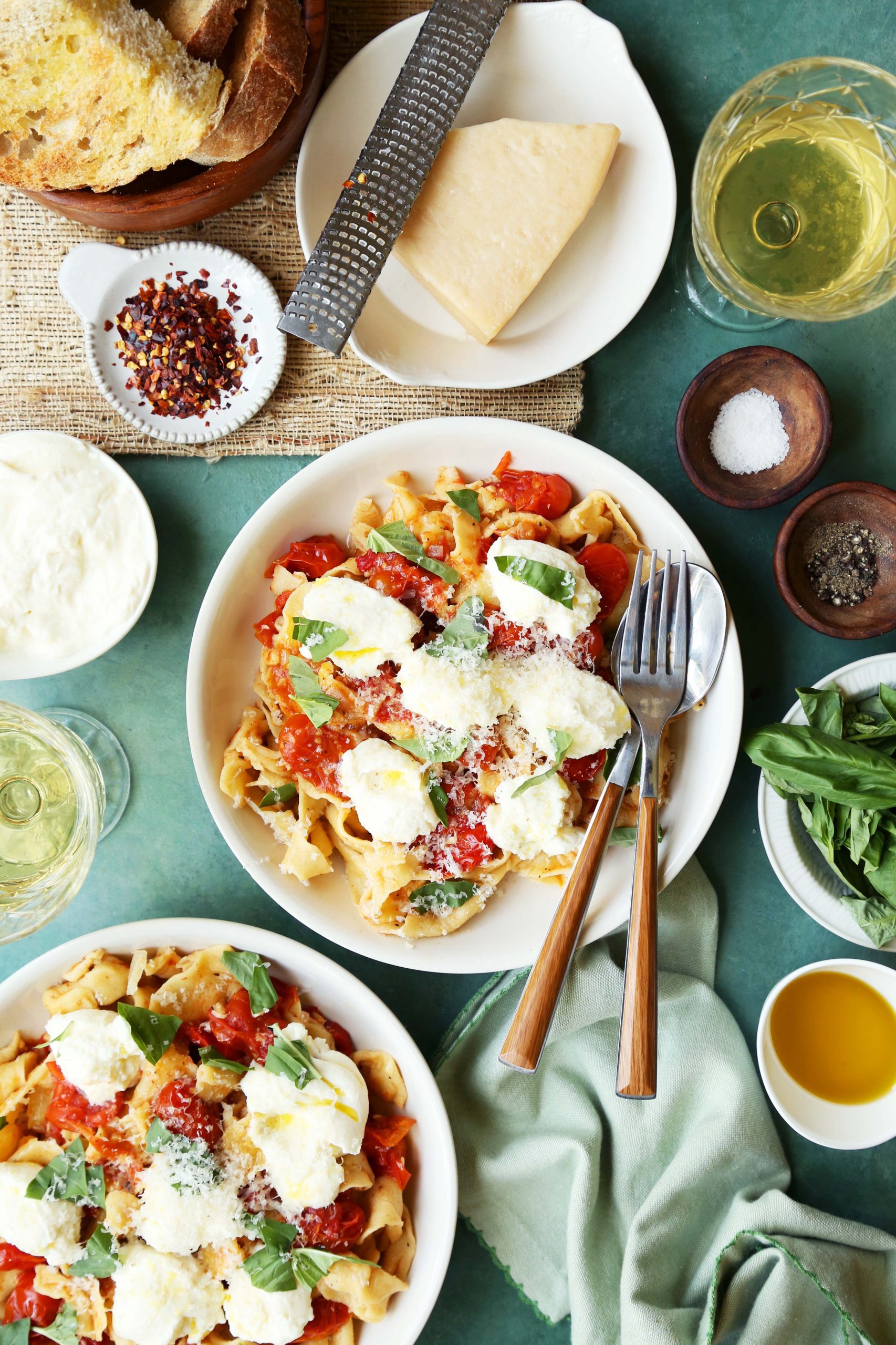 Homemade Pasta with Easy Cherry Tomato Sauce
