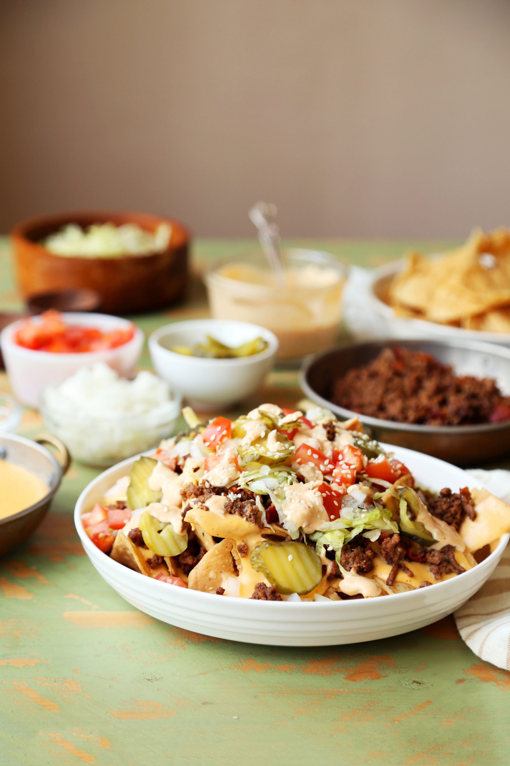 Bacon Cheeseburger Nachos