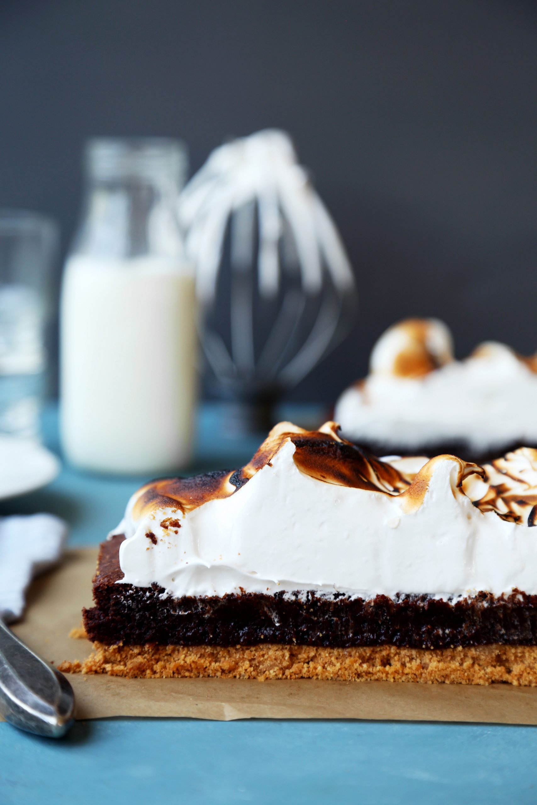 S'mores Bars with Marshmallow Meringue