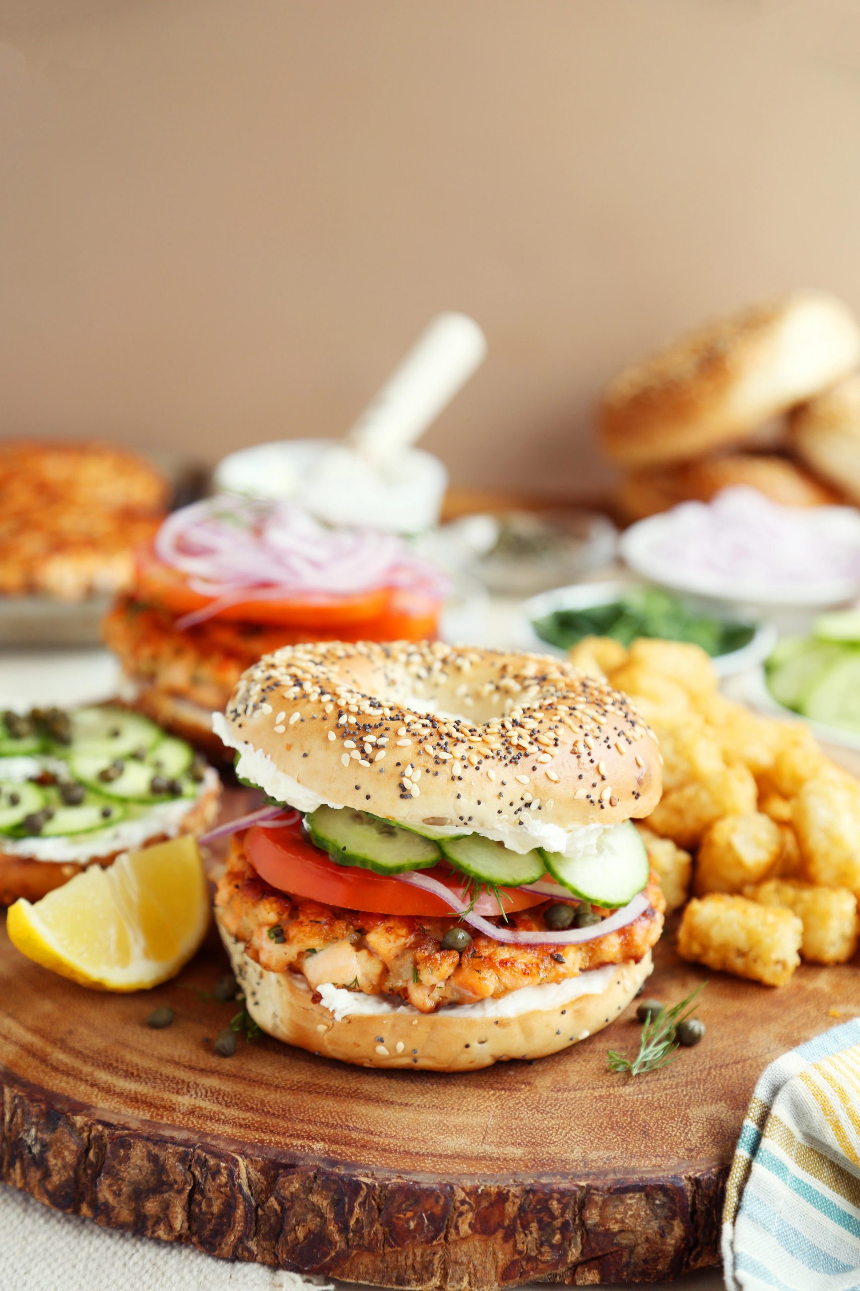 Salmon Breakfast Burgers