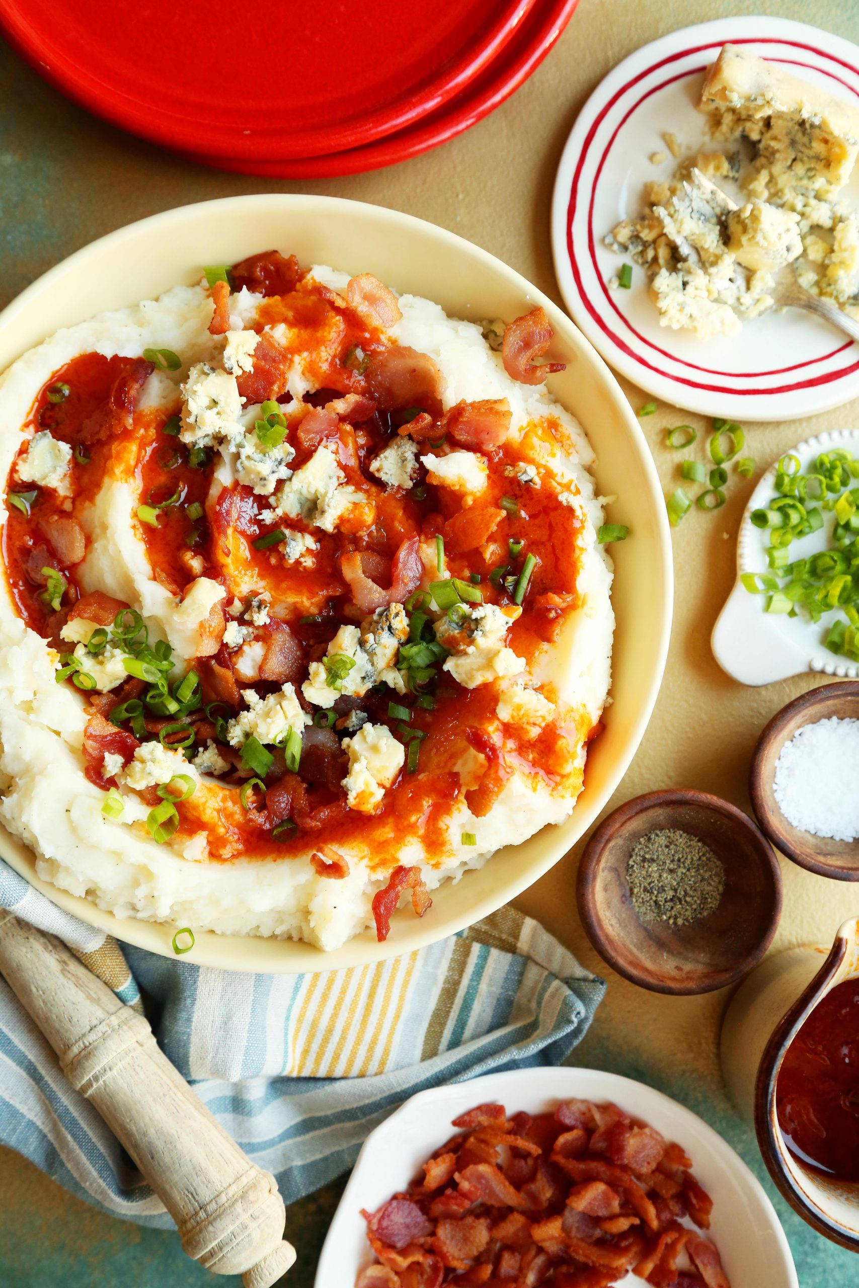 Buffalo Bacon Mashed Potatoes