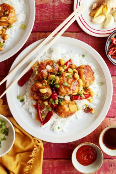 Kung Pao Chicken Meatballs