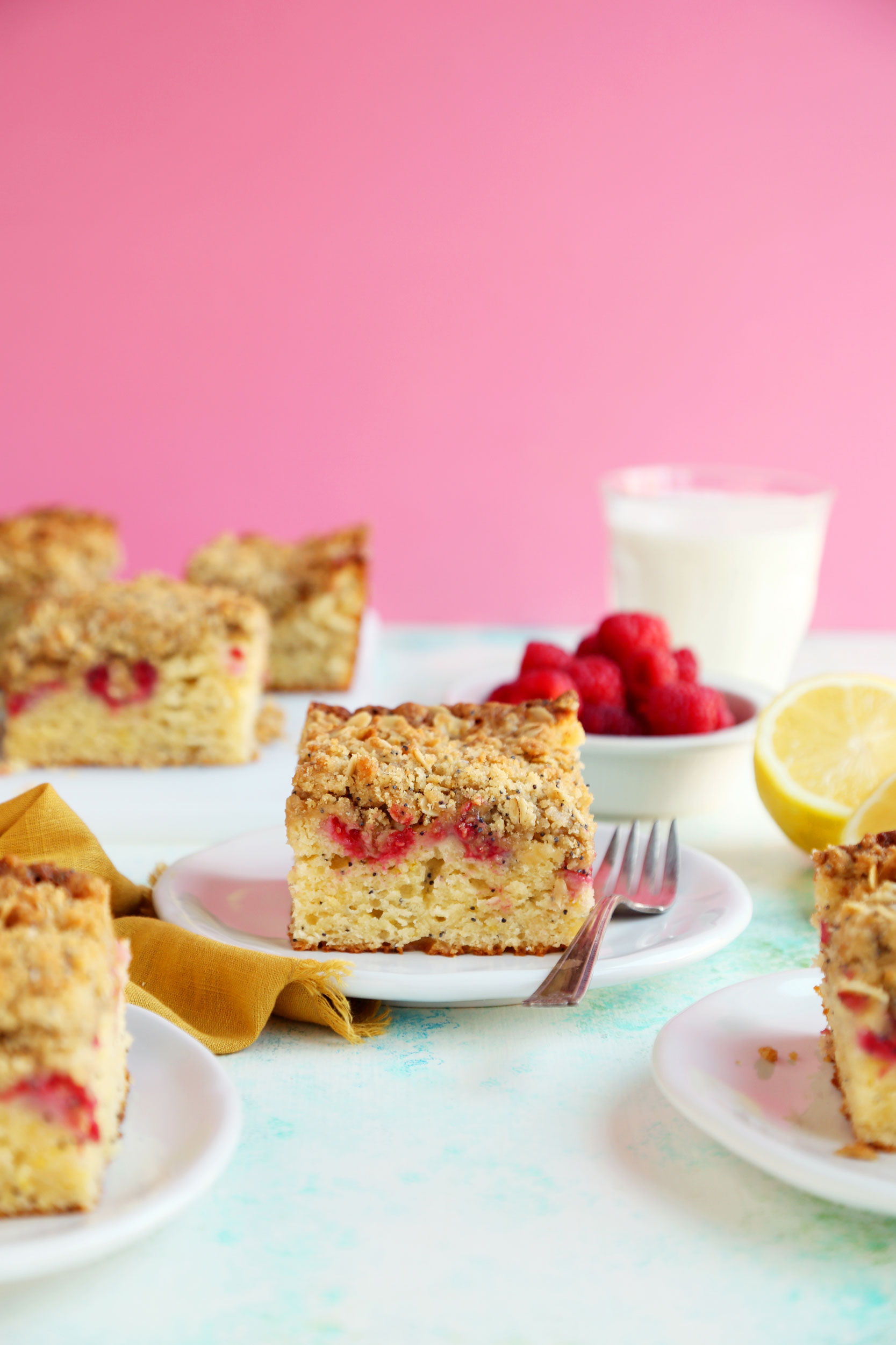 Raspberry Lemon Poppy Seed Coffee Cake