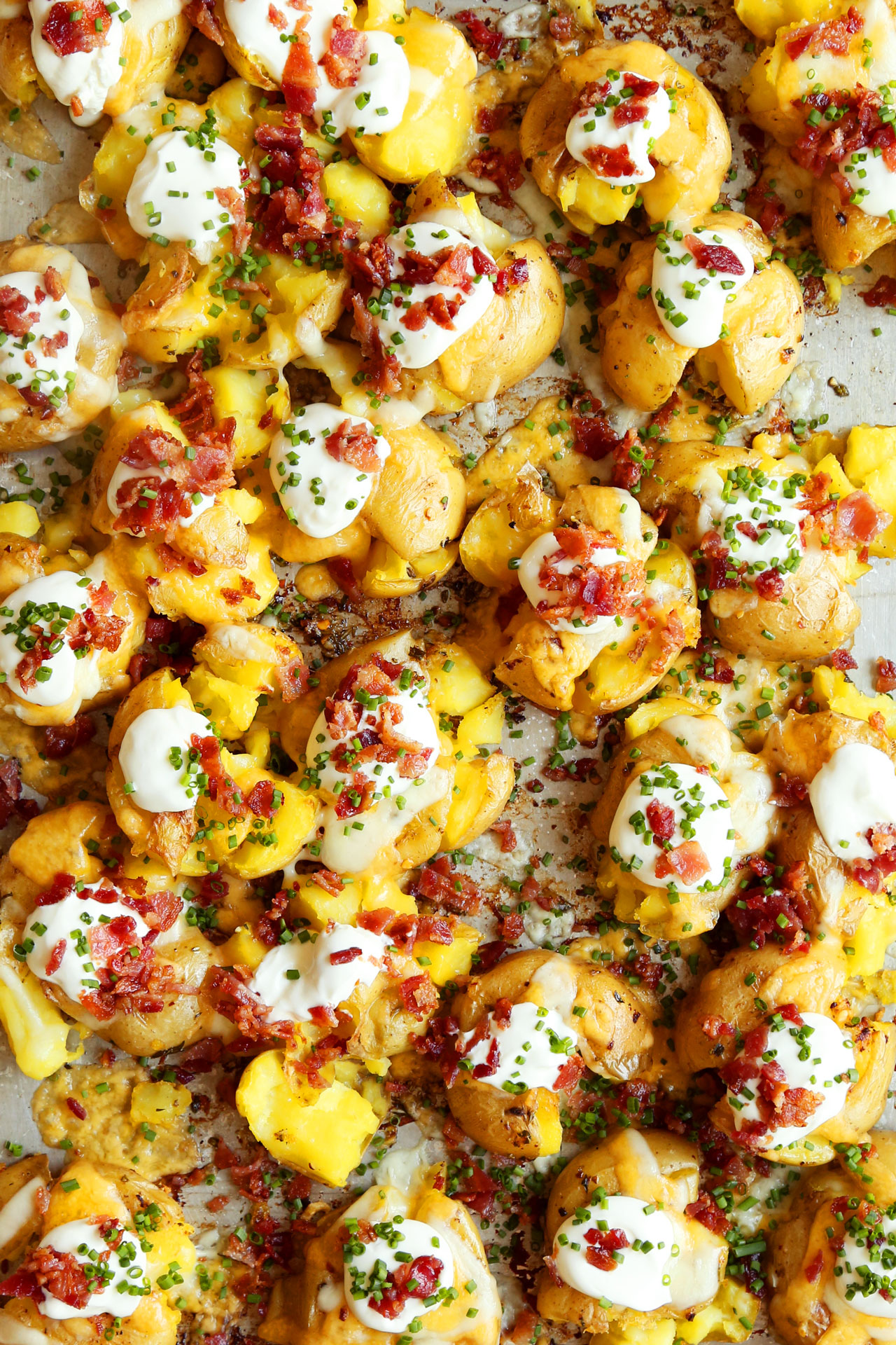 Loaded Smashed Potatoes Recipe