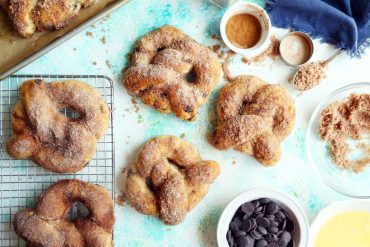 Chocolate Chip Cinnamon Sugar Soft Pretzels