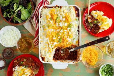 Chili Cheese Dog Shepherd's Pie