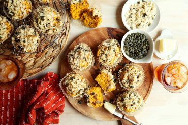 Savory Pumpkin, Sausage and Gruyère Muffins