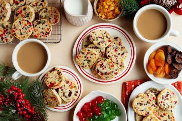 Fruit Cake Shortbread Cookies