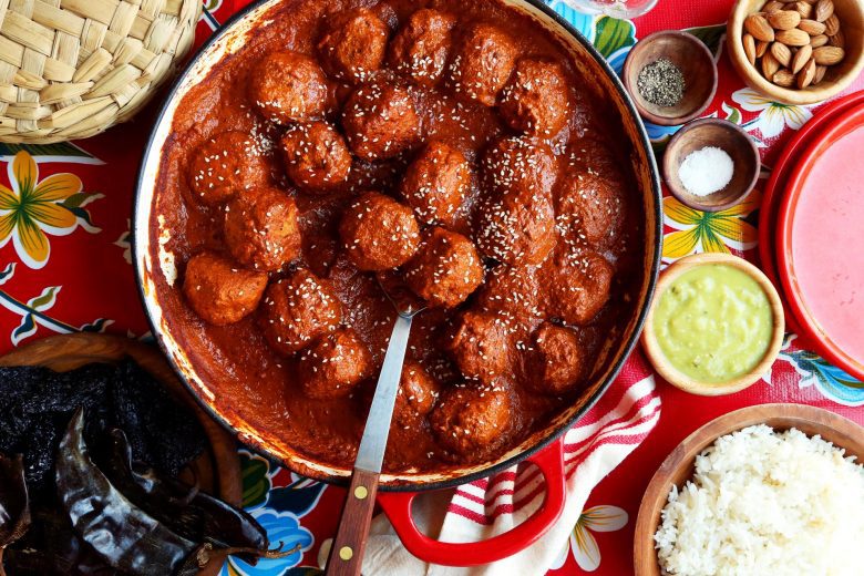 Chicken Mole Meatballs