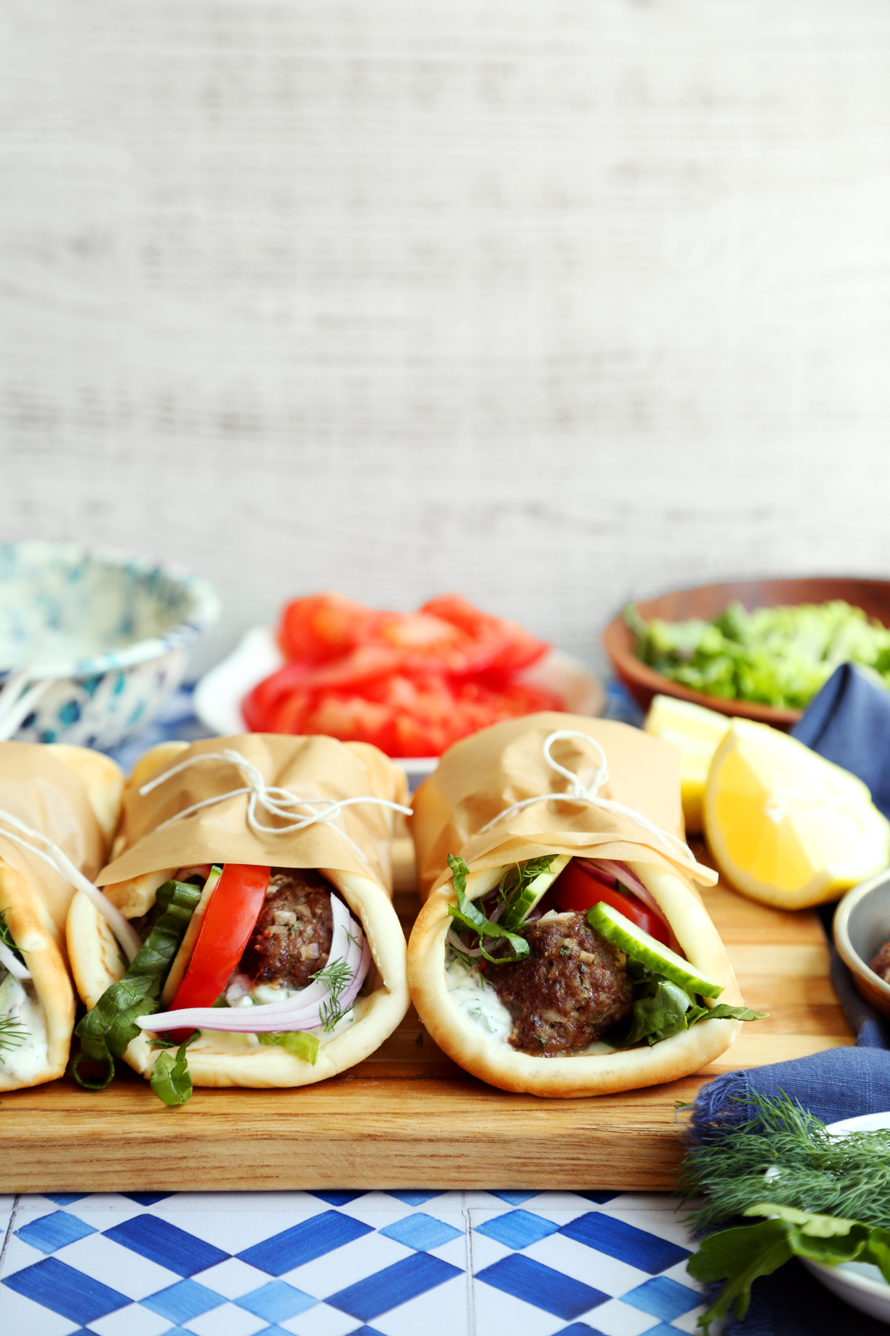 Greek Meatball Gyros - Cooking For My Soul