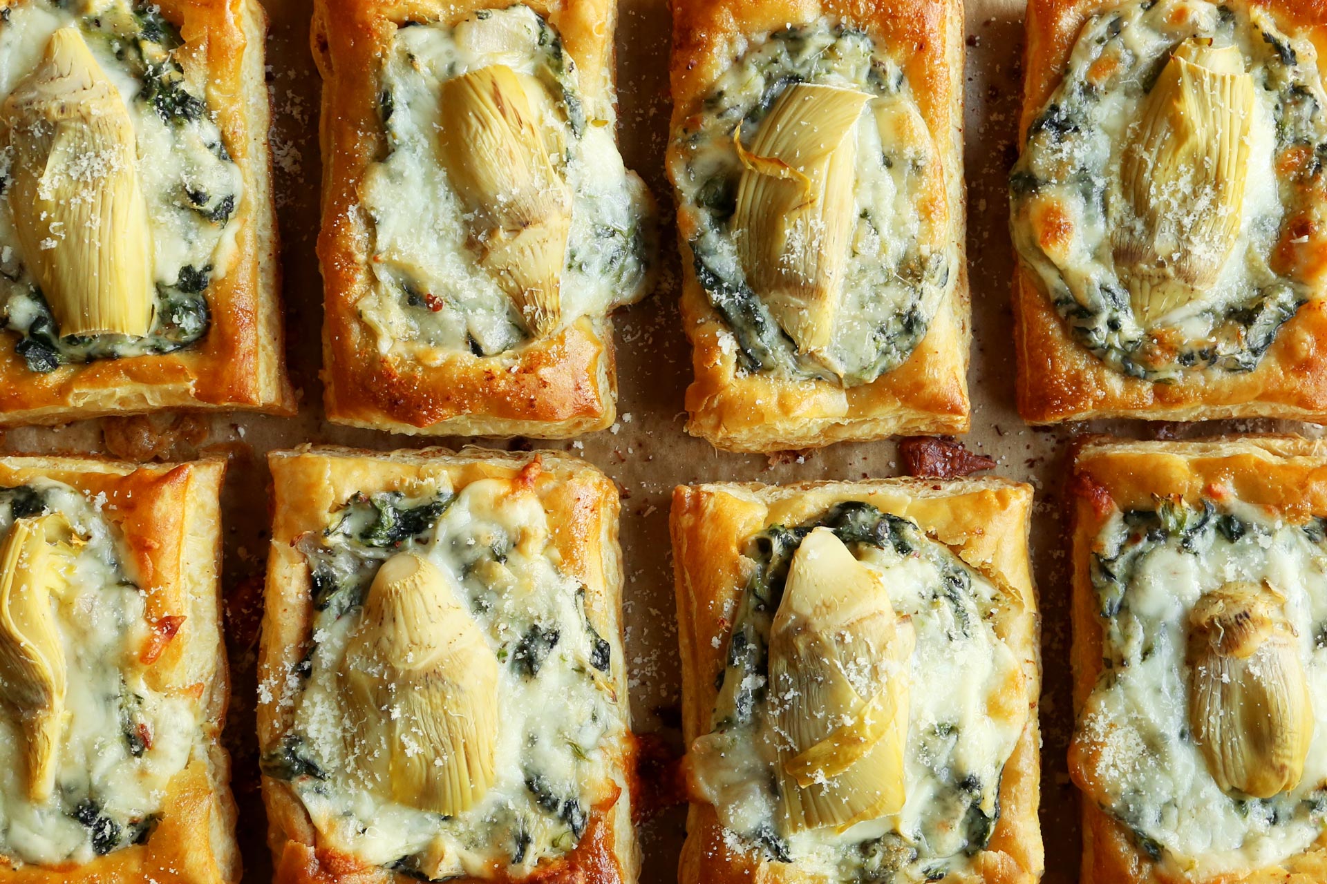 Spinach Artichoke Tarts