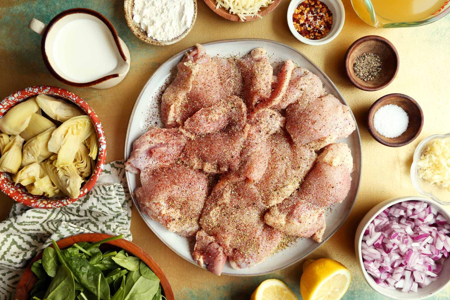 Spinach Artichoke Chicken Thighs - Jonathan Melendez
