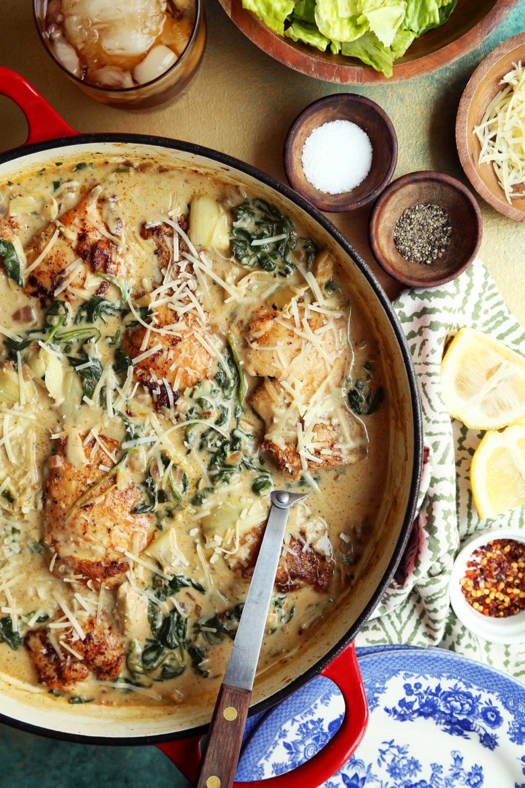 Spinach Artichoke Chicken Thighs - Jonathan Melendez