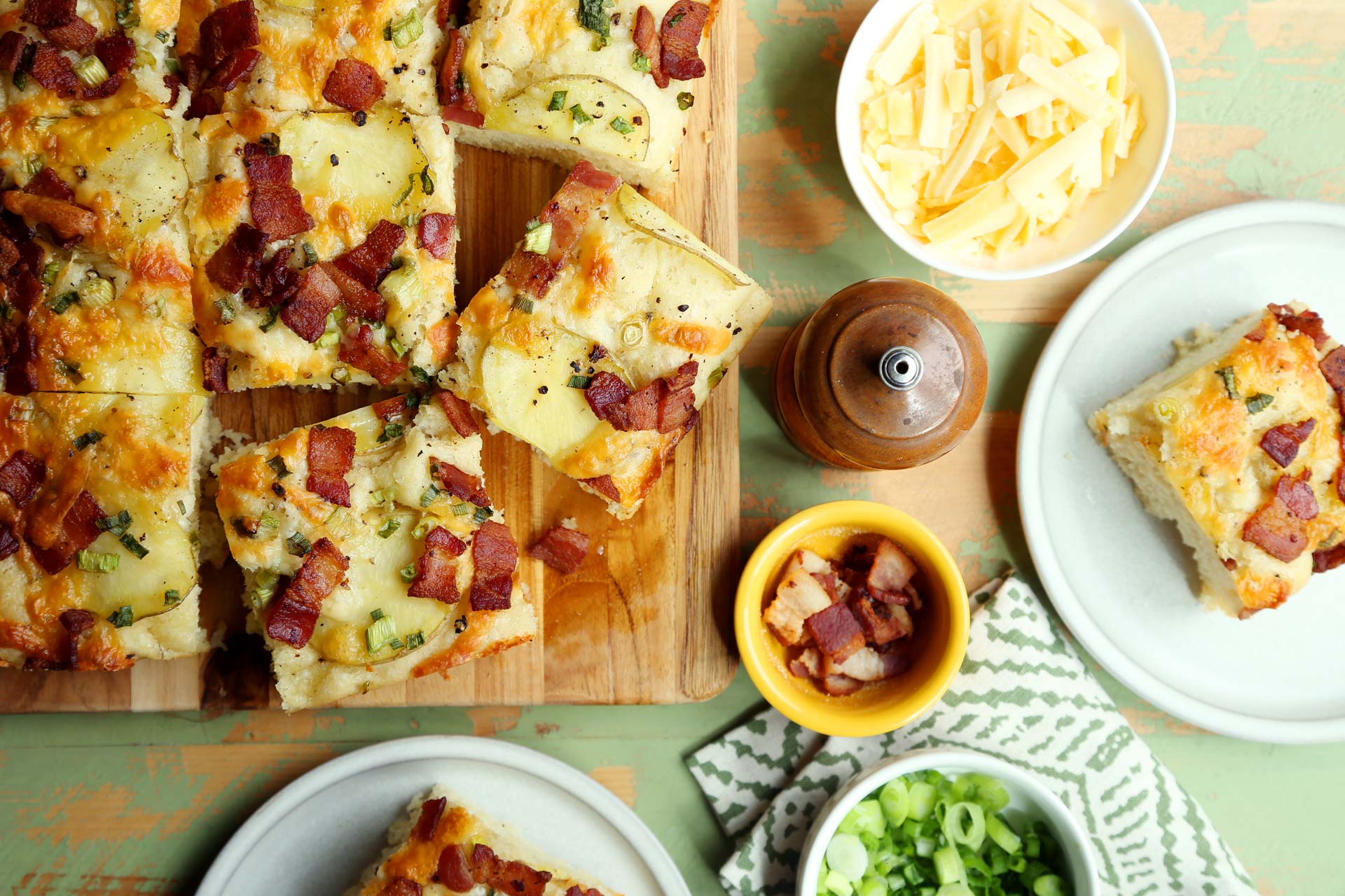 Loaded Baked Potato Focaccia