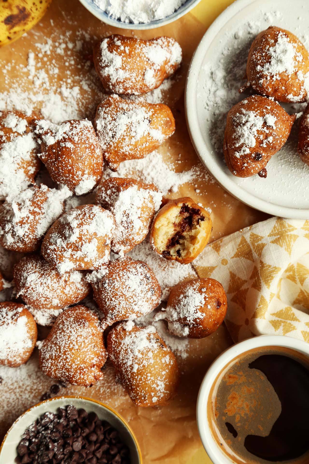 Banana Chocolate Chip Beignets